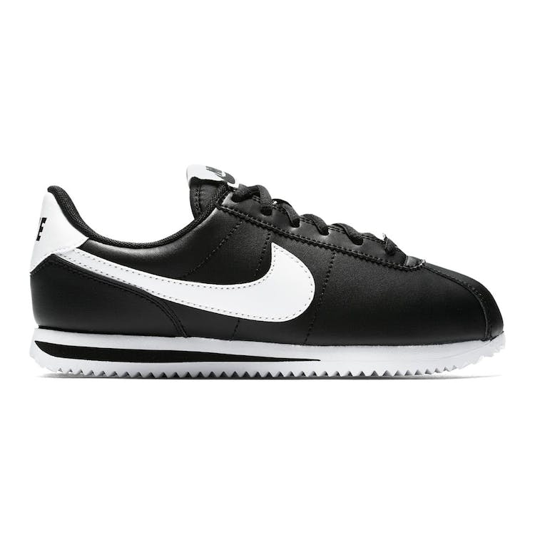 Image of Nike Cortez Basic Leather Black White (GS)