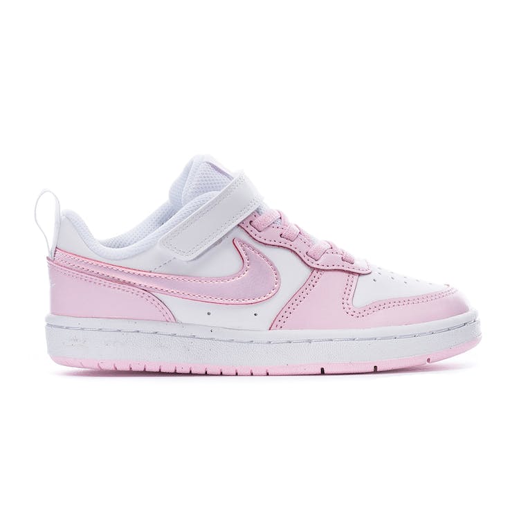 Image of Nike Court Borough Low 2 White Pink Foam (PS)