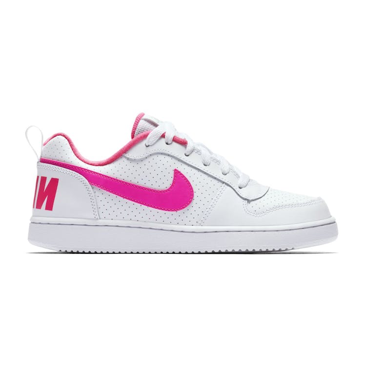 Image of Nike Court Borough Low White Pink Blast (GS)