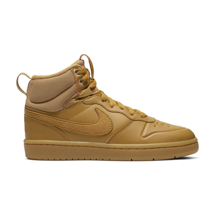 Image of Nike Court Borough Mid 2 Boot Wheat (GS)