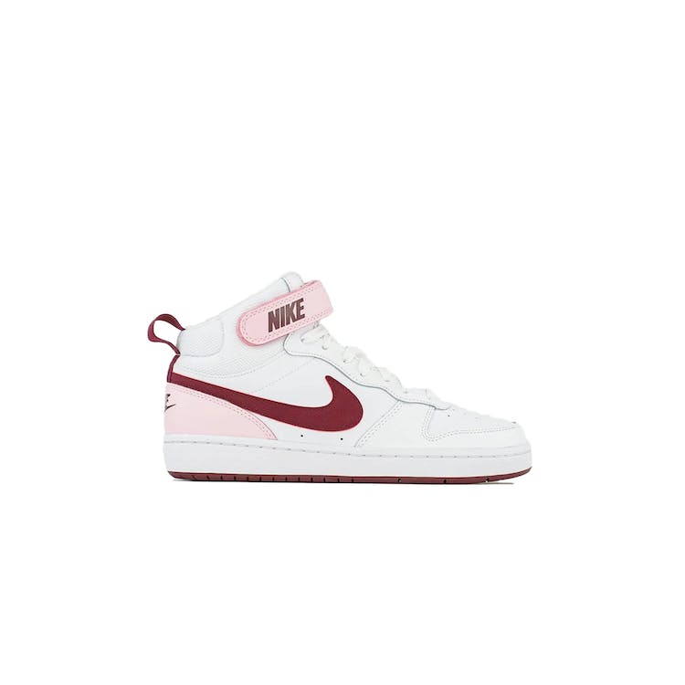 Image of Nike Court Borough Mid 2 White Pink Foam (GS)