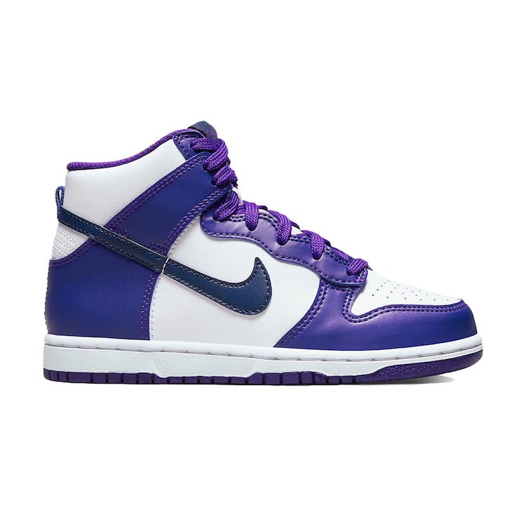 Image of Nike Dunk High Electro Purple Midnght Navy (PS)