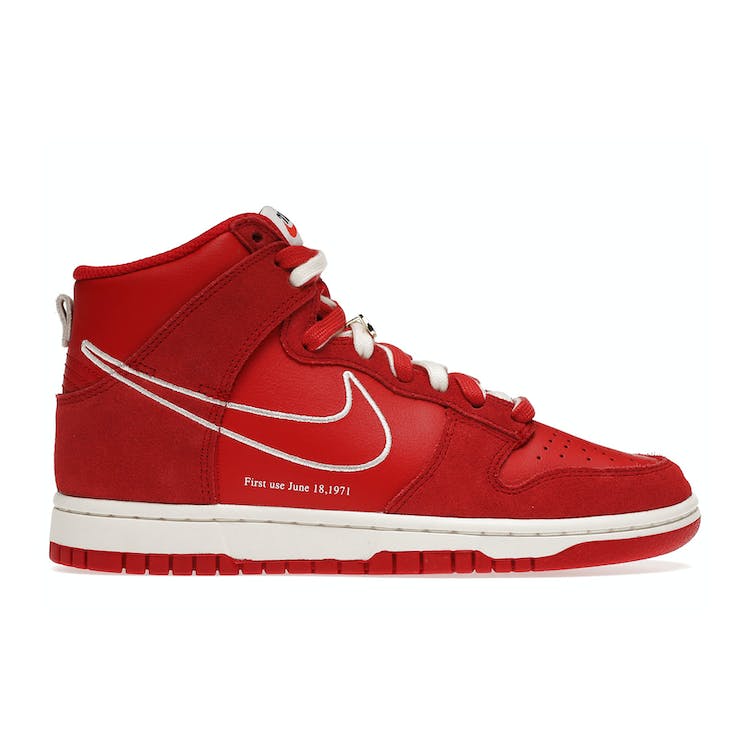 Image of Nike Dunk High First Use Red