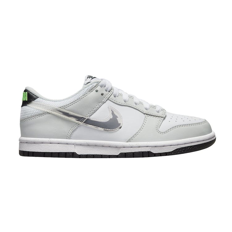 Image of Nike Dunk Low Glitch Swoosh White Grey (GS)