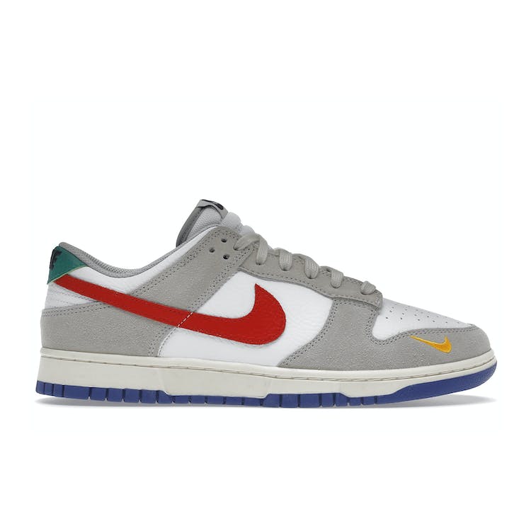 Image of Nike Dunk Low Light Iron Ore Red Blue