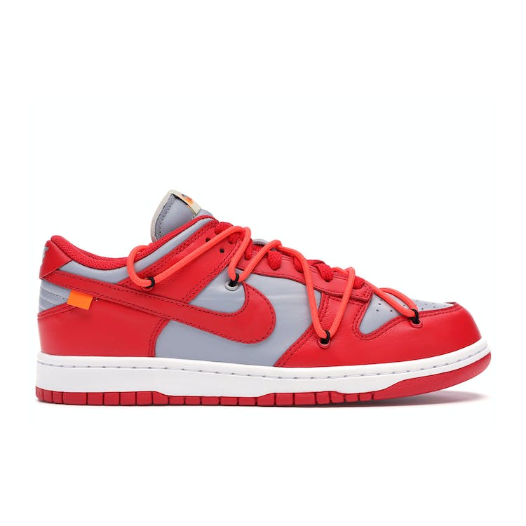 Image of OFF-WHITE x Nike SB Dunk Low University Red
