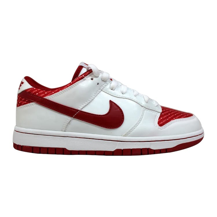 Image of Nike Dunk Low White/Varsity Red (W)