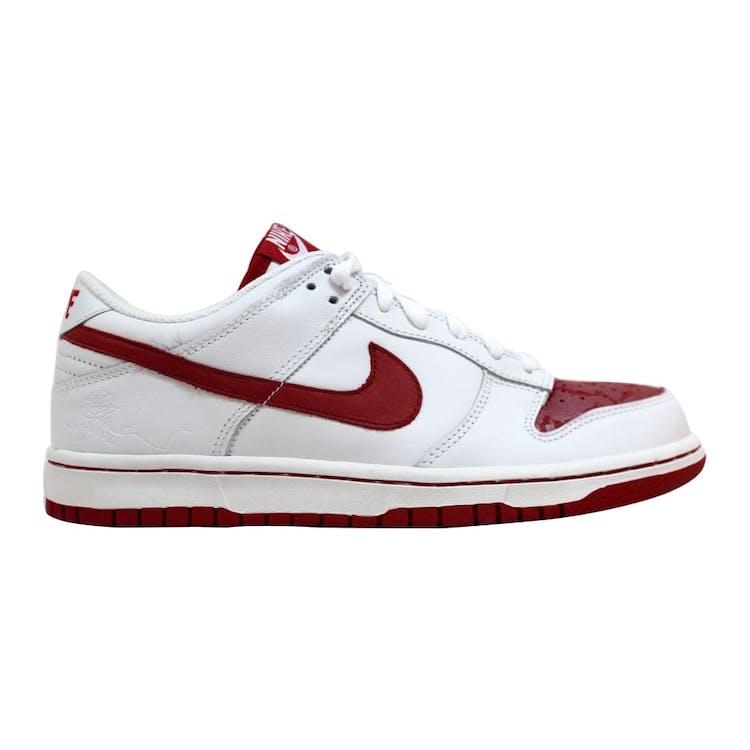 Image of Nike Dunk Low White/Varsity Red-White (W)