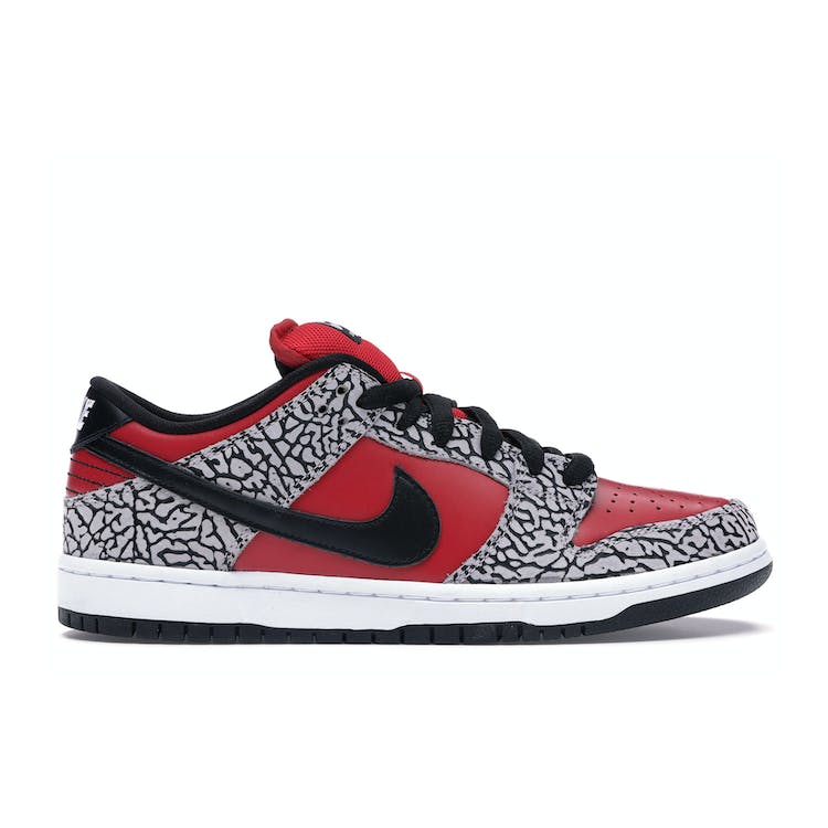 Image of Supreme x Nike SB Dunk Low Premium Red Cement