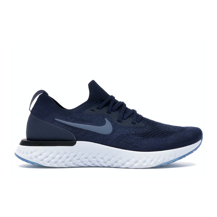 Image of Nike Epic React Flyknit College Navy Diffused Blue