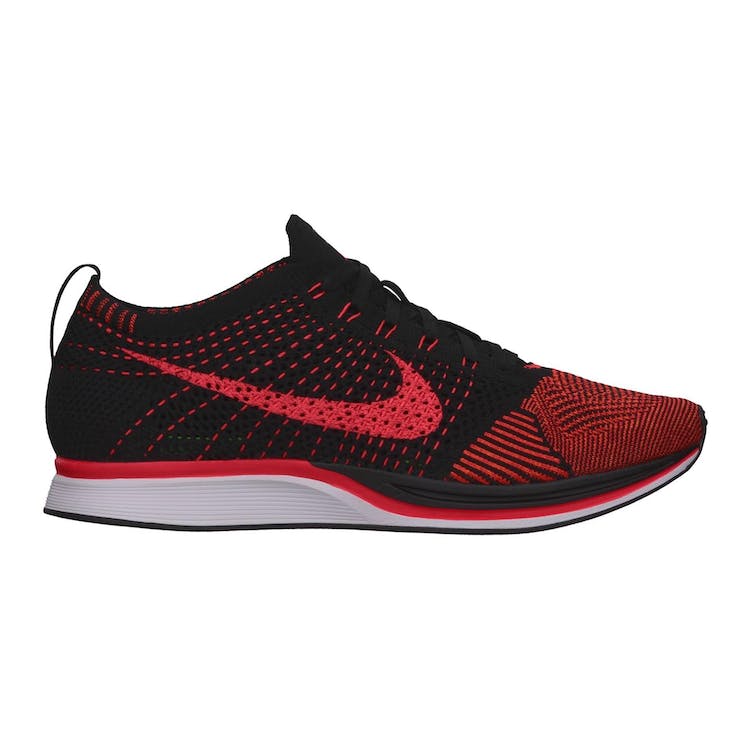 Image of Nike Flyknit Racer Black Laser Crimson