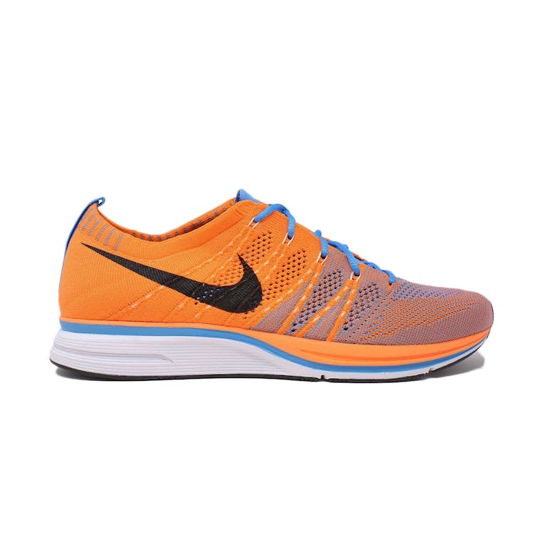 Image of Nike Flyknit Trainer+ Total Orange Blue Glow