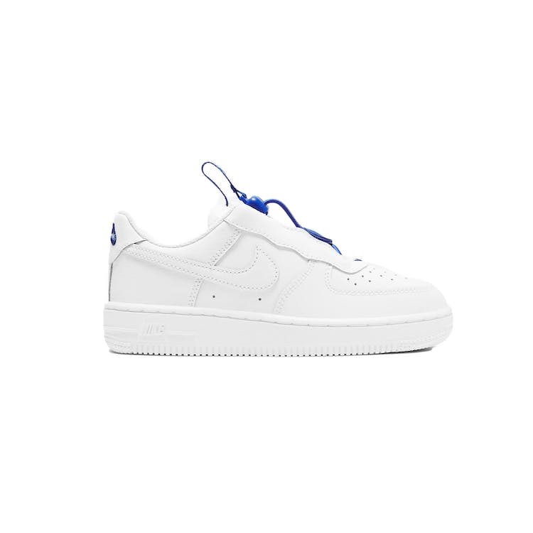 Image of Nike Force 1 Toggle White Hyper Royal (PS)