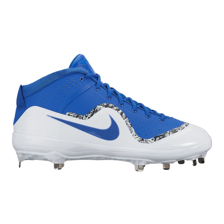 Image of Nike Force Air Trout 4 Pro Metal Cleat Game Royal White