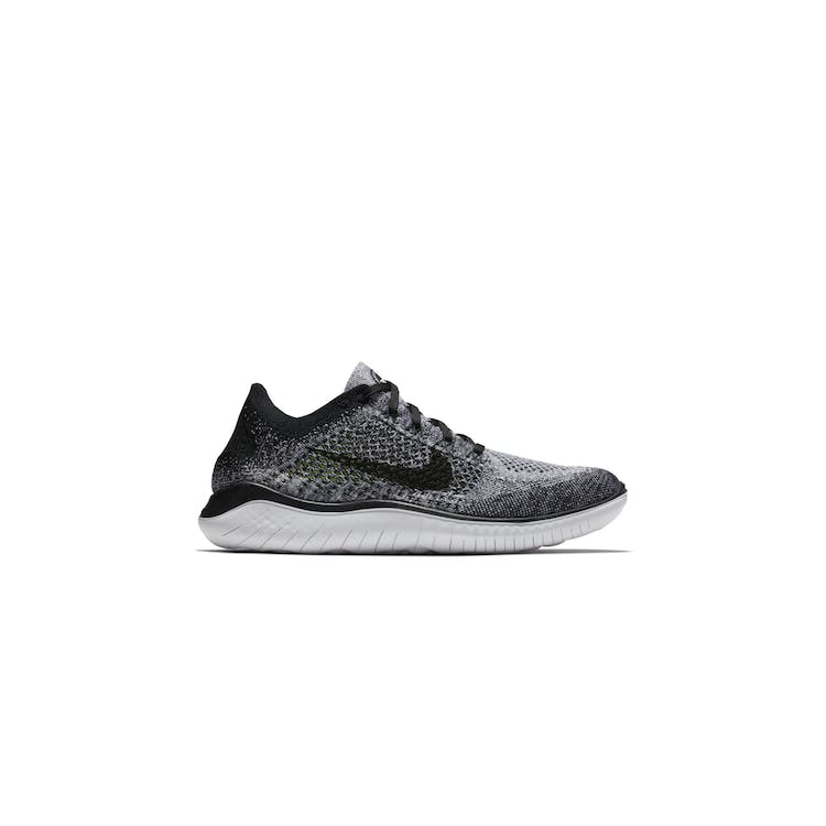 Image of Nike Free RN Flyknit 2018 Black White Ombre