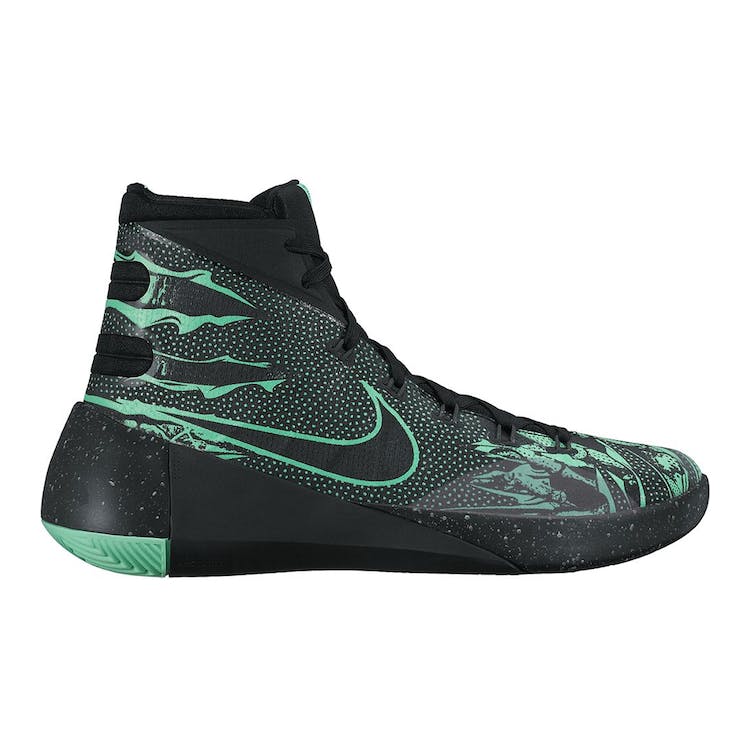 Image of Nike Hyperdunk 2015 Black Green Glow