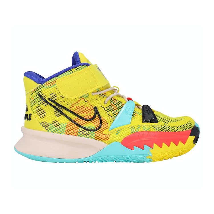 Image of Nike Kyrie 7 1 World 1 People Yellow (PS)