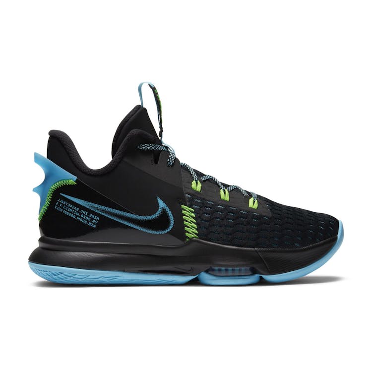 Image of Nike LeBron Witness 5 Black Light Blue Fury