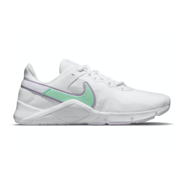 Image of Nike Legend Essential 2 White Green Glow (W)