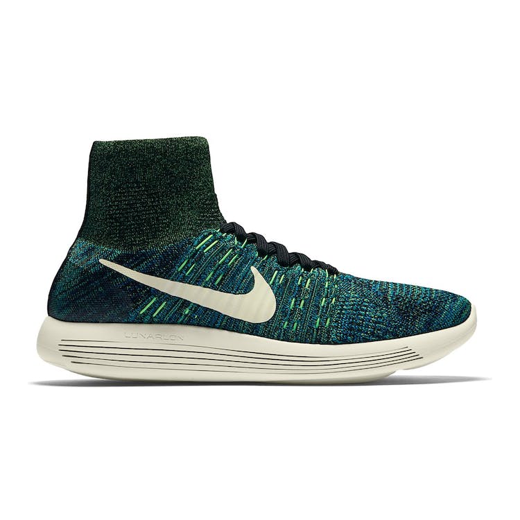 Image of Nike LunarEpic Flyknit Photo Blue Poison Green