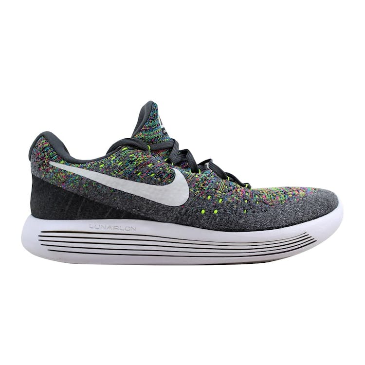Image of Nike Lunarepic Low Flyknit 2 Cool Grey/White-Volt-Blue Glow