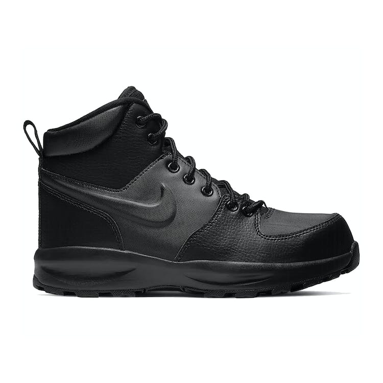 Image of Nike Manoa Leather Triple Black (GS)