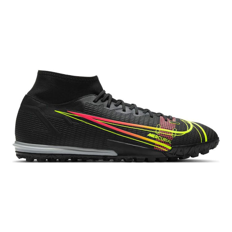 Image of Nike Mercurial Superfly 8 Academy TF Black Cyber