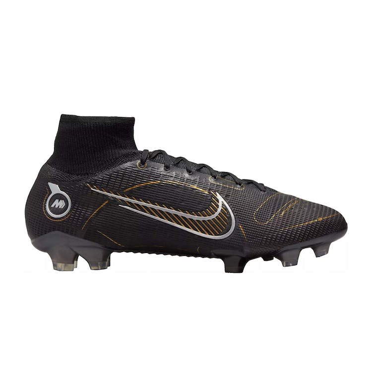 Image of Nike Mercurial Superfly 8 FG Black Metallic Silver Gold