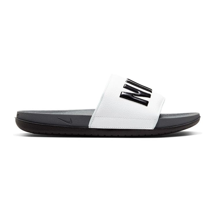 Image of Nike OffCourt Slide Dark Grey White