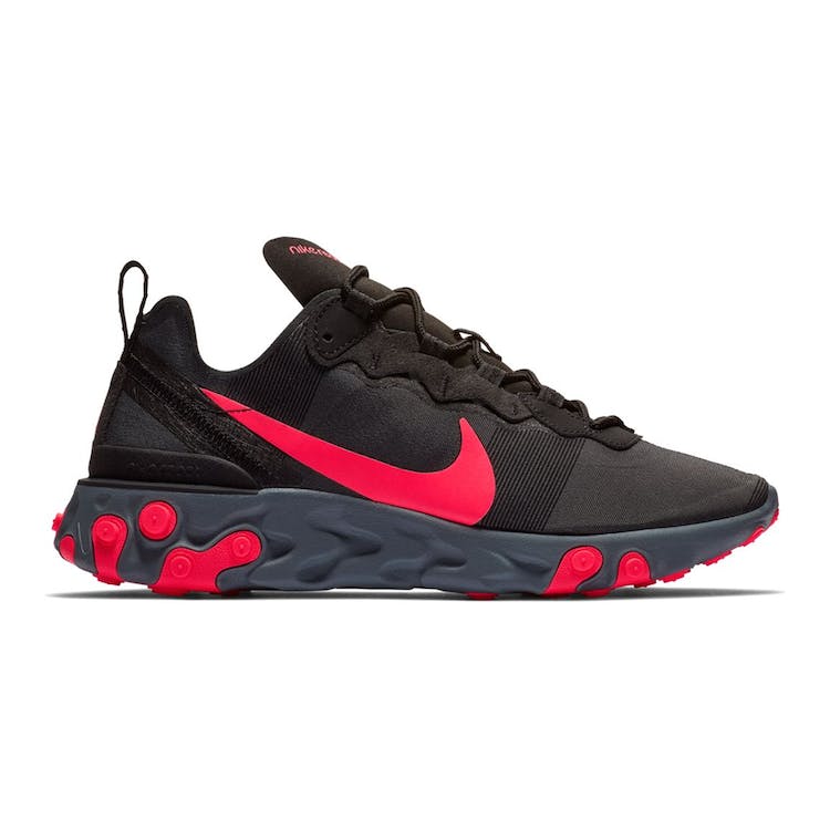 Image of Nike React Element 55 Black Solar Red (W)
