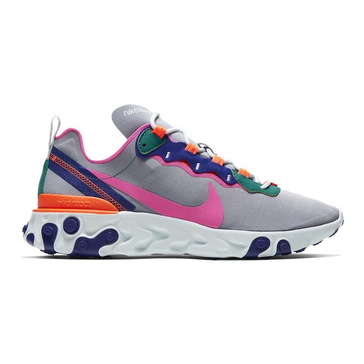 Image of Nike React Element 55 Wolf Grey Multi-Color (W)