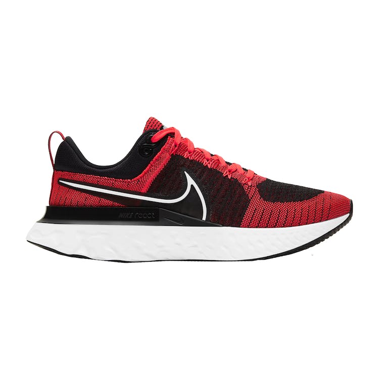 Image of Nike React Infinity Run Flyknit 2 Black Bright Crimson