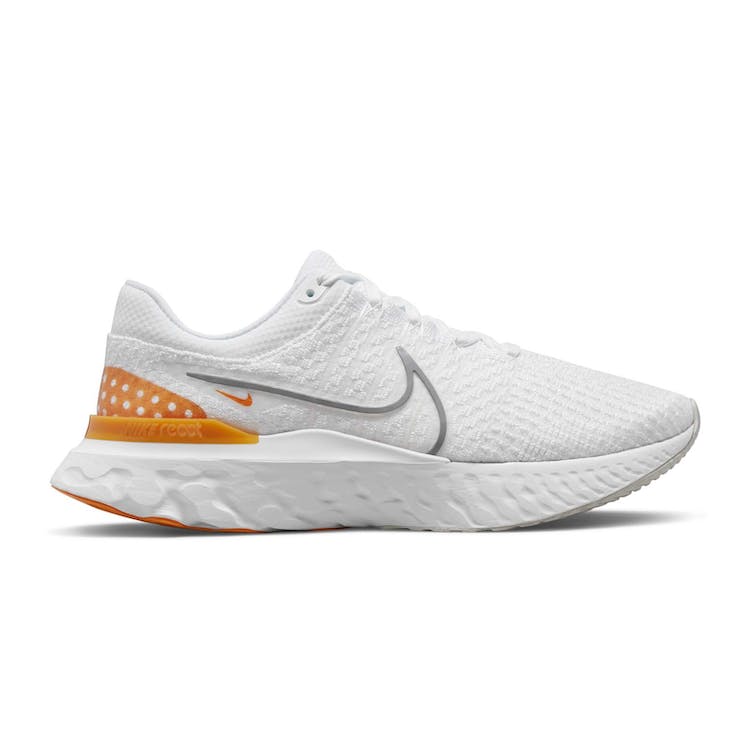 Image of Nike React Infinity Run Flyknit 3 White Grey Kumquat
