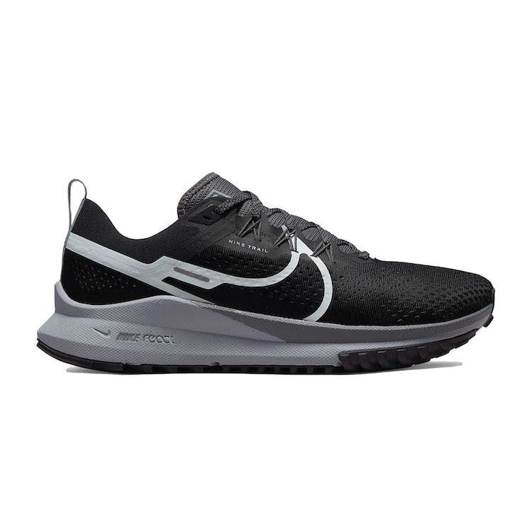 Image of Nike React Pegasus Trail 4 Black Dark Grey