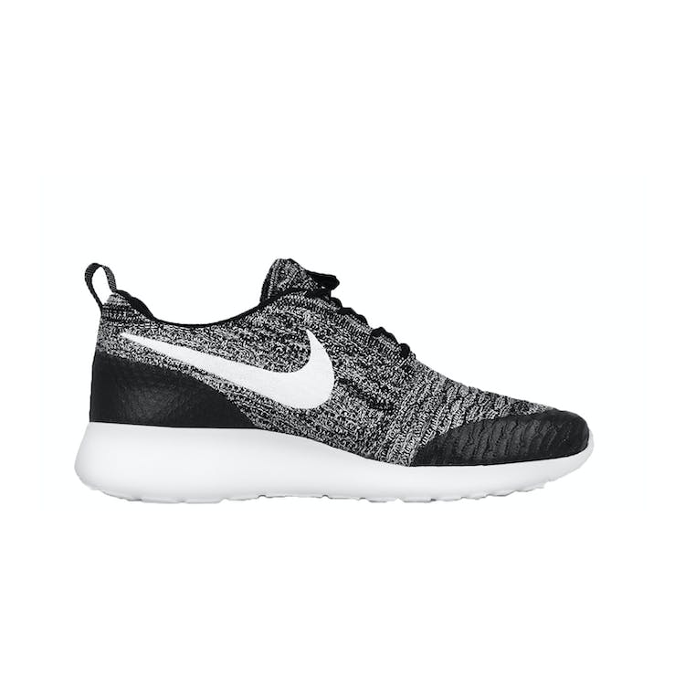 Image of Nike Roshe One Flyknit Black White Cool Grey (W)