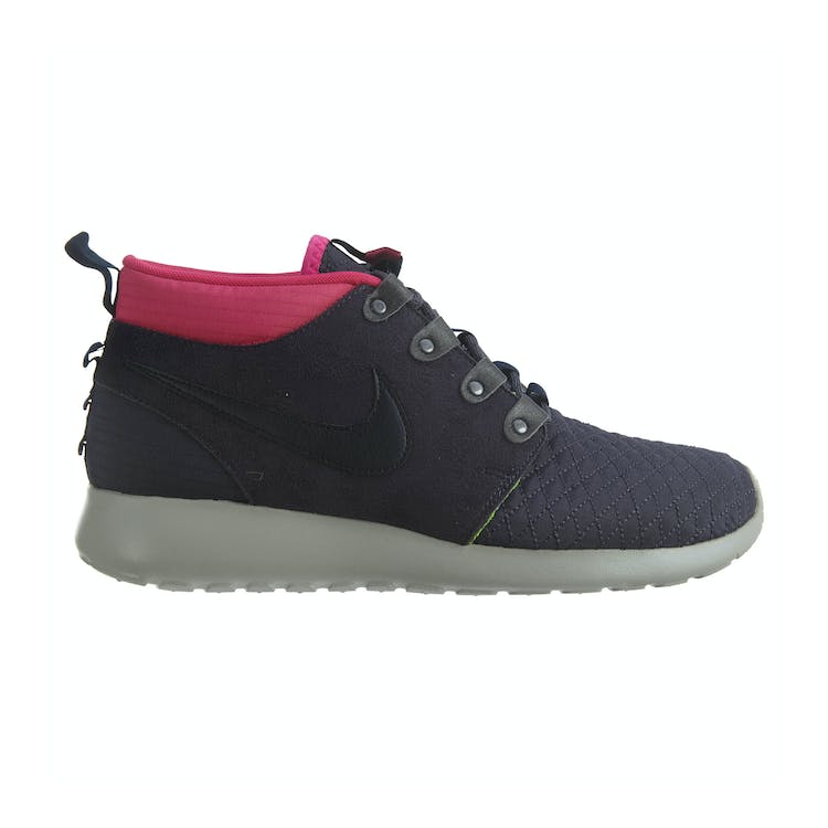 Image of Nike Roshe Run Sneakerboot Gridiron/Dark Obsidian-Pinkfl-Volt