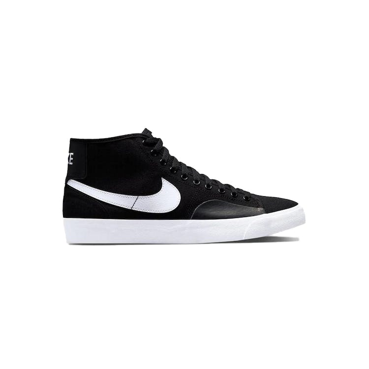 Image of Nike SB Blazer Court Mid Black White