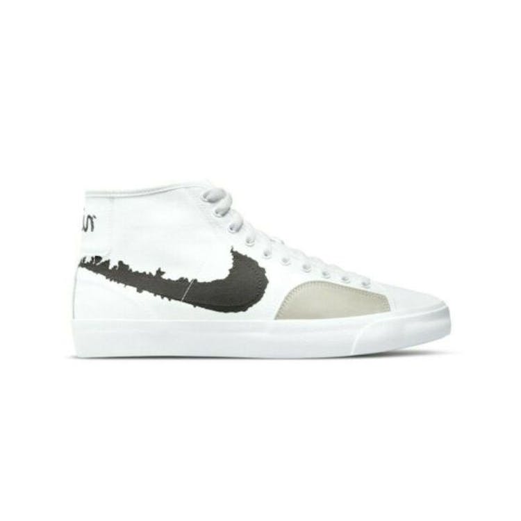 Image of Nike SB Blazer Court Mid PRM White Black