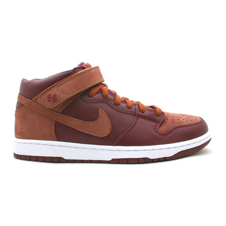 Image of Nike SB Dunk Mid Team Red Pony