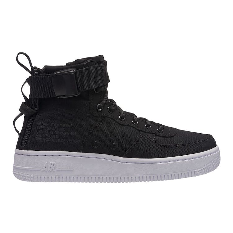Image of Nike SF Air Force 1 Mid Black Anthracite White (GS)