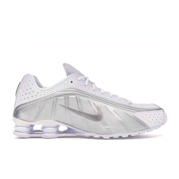 Image of Nike Shox R4 White Metallic Silver