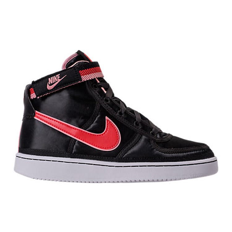 Image of Nike Vandal High Supreme Black Speed Red Bleached Coral (GS)
