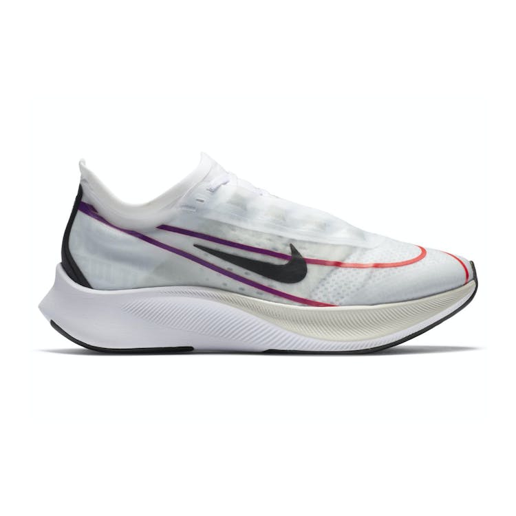 Image of Nike Zoom Fly 3 White Violet Crimson (W)