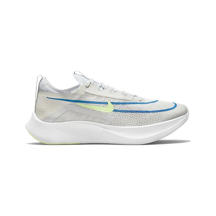 Image of Nike Zoom Fly 4 Summit White Imperial Blue Lime Glow