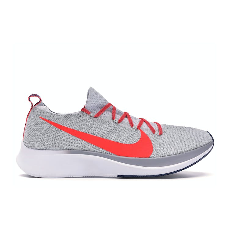 Image of Nike Zoom Fly Flyknit Pure Platinum Bright Crimson