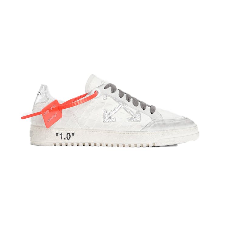 Image of OFF-WHITE 2.0 Low Silver Crocodile FW19