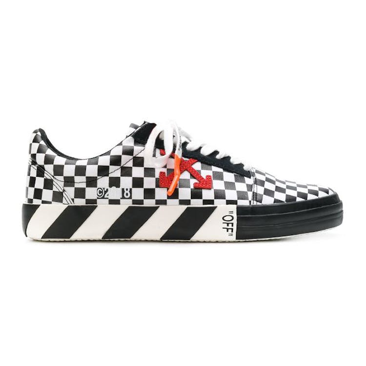 Image of Off-White Checked Low Top Red Arrow SS18