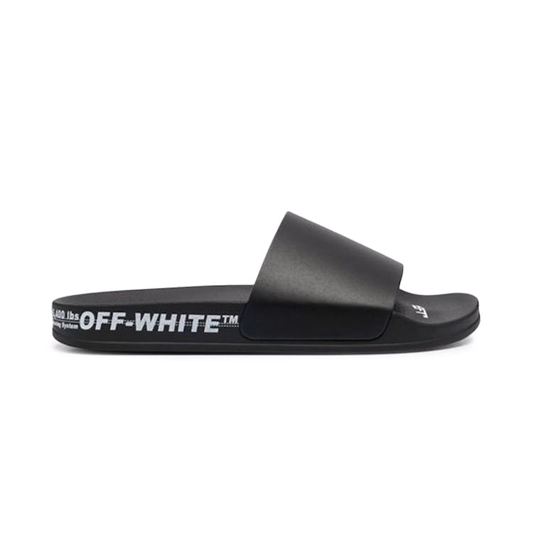 Image of OFF-WHITE Industrial Belt Slides Black White