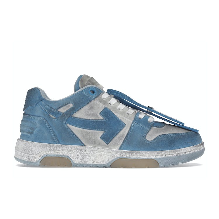Image of OFF-WHITE OOO Low Out Of Office Suede White Light Blue