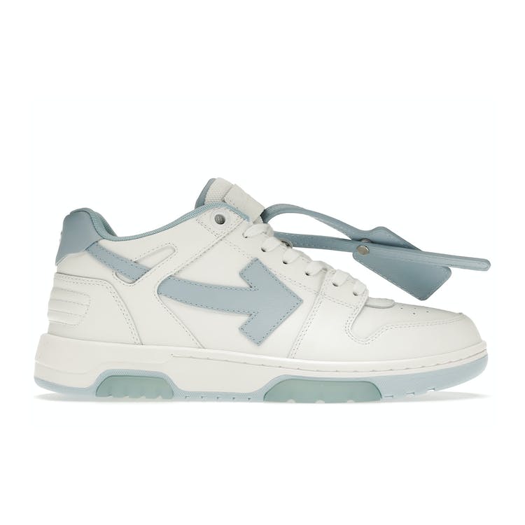 Image of OFF-WHITE Out Of Office OOO 30 MM Low Tops White Light Blue